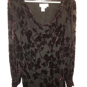 Burnt Velvet blouse